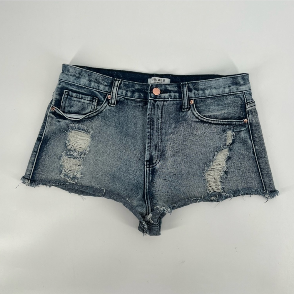 Forever 21 Distressed Cut Off Jean Shorts Size 30 Women’s